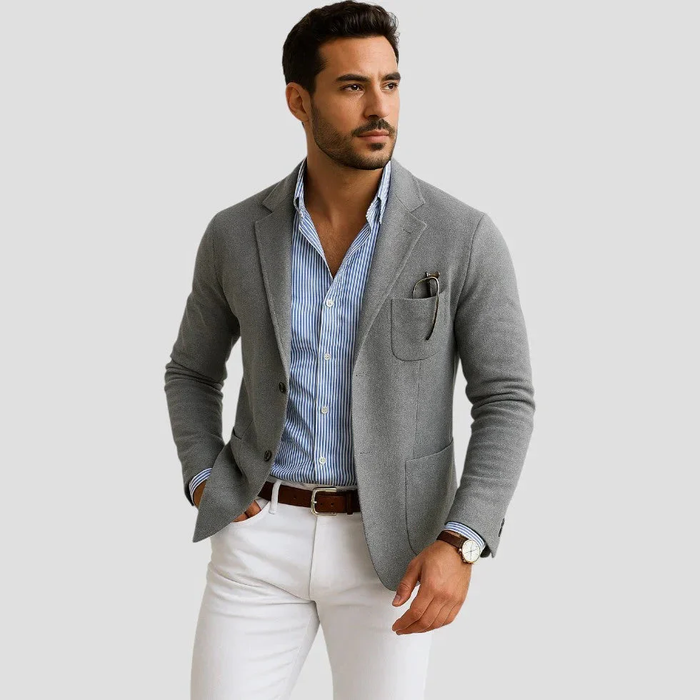 Heren Blazer met Reverskraag in Klassieke Stijl voor Formele en Casual Gelegenheden - Image 2