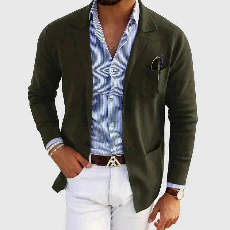 Heren Blazer met Reverskraag in Klassieke Stijl voor Formele en Casual Gelegenheden - Image 7