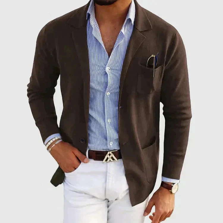 Heren Blazer met Reverskraag in Klassieke Stijl voor Formele en Casual Gelegenheden - Image 8