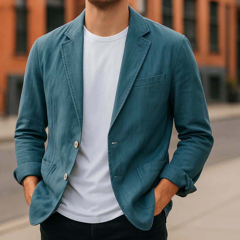 Heren Blazer Slim Fit Lichte Stijl - Image 3