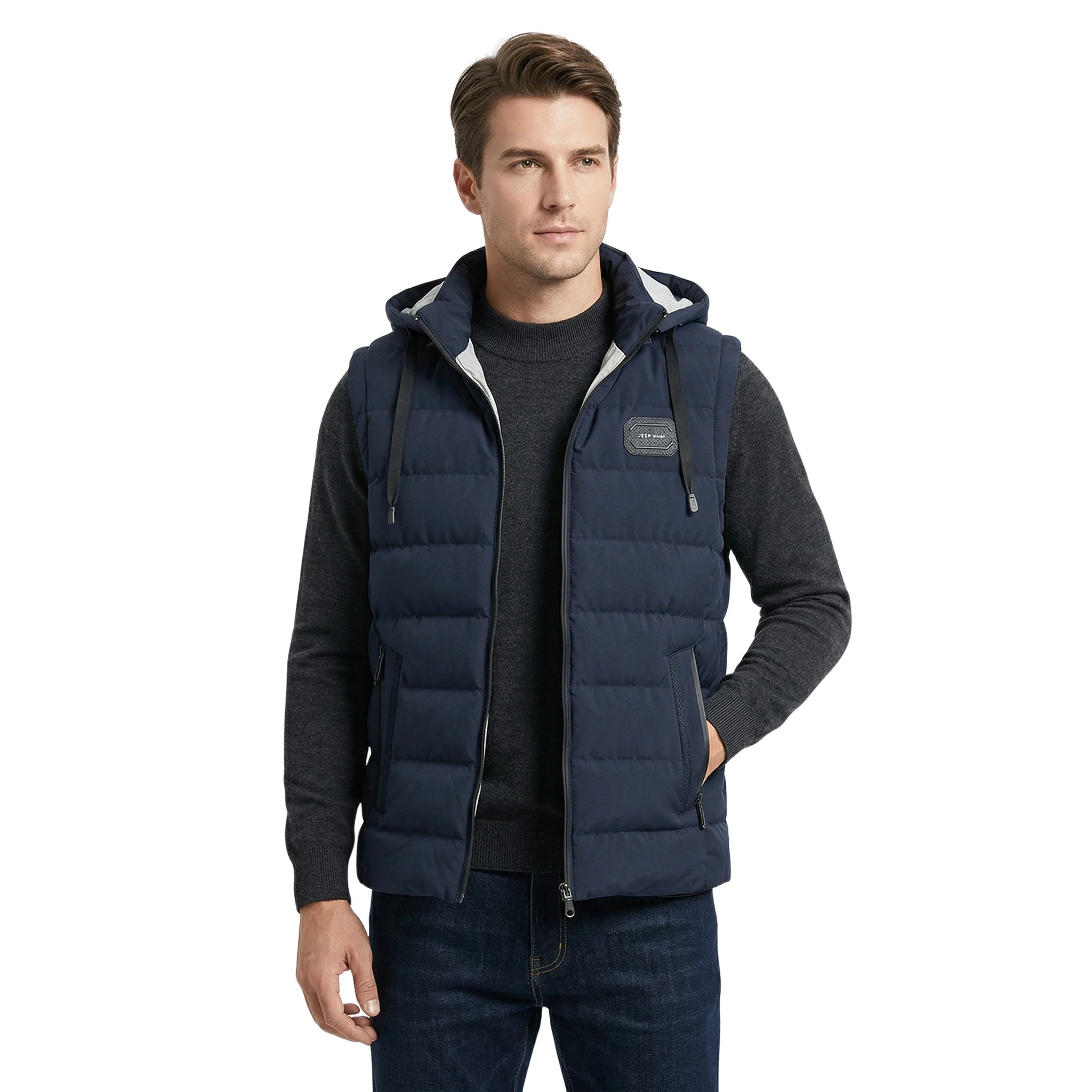 Heren Bodywarmer Modern Met Praktische Zakken