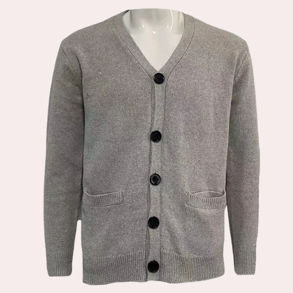 Heren Cardigan V-hals Met Knoopsluiting - Image 6
