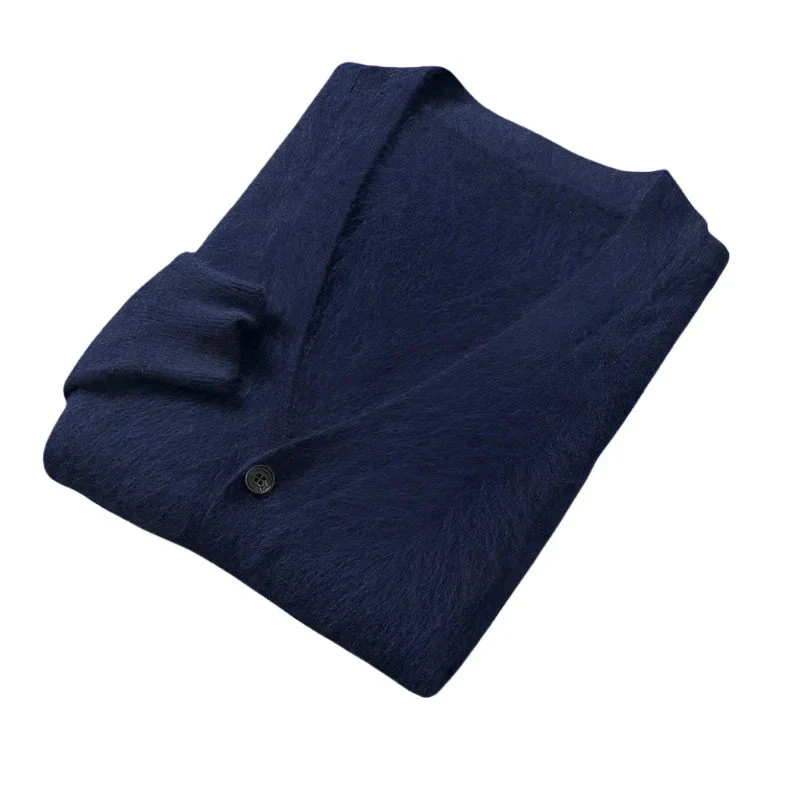 Heren Cardigan van Kasjmier met Knopen - Image 8