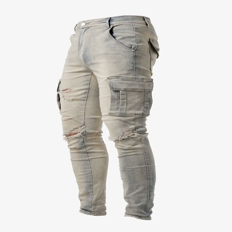 Heren Cargo Broek Aansluitende Pasvorm Met Praktische Zakken - Image 6