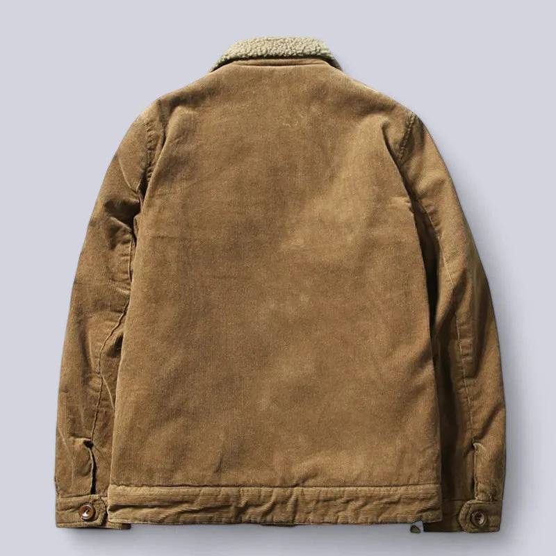 Heren Corduroy Jas met Padded Binnenvoering - Image 3