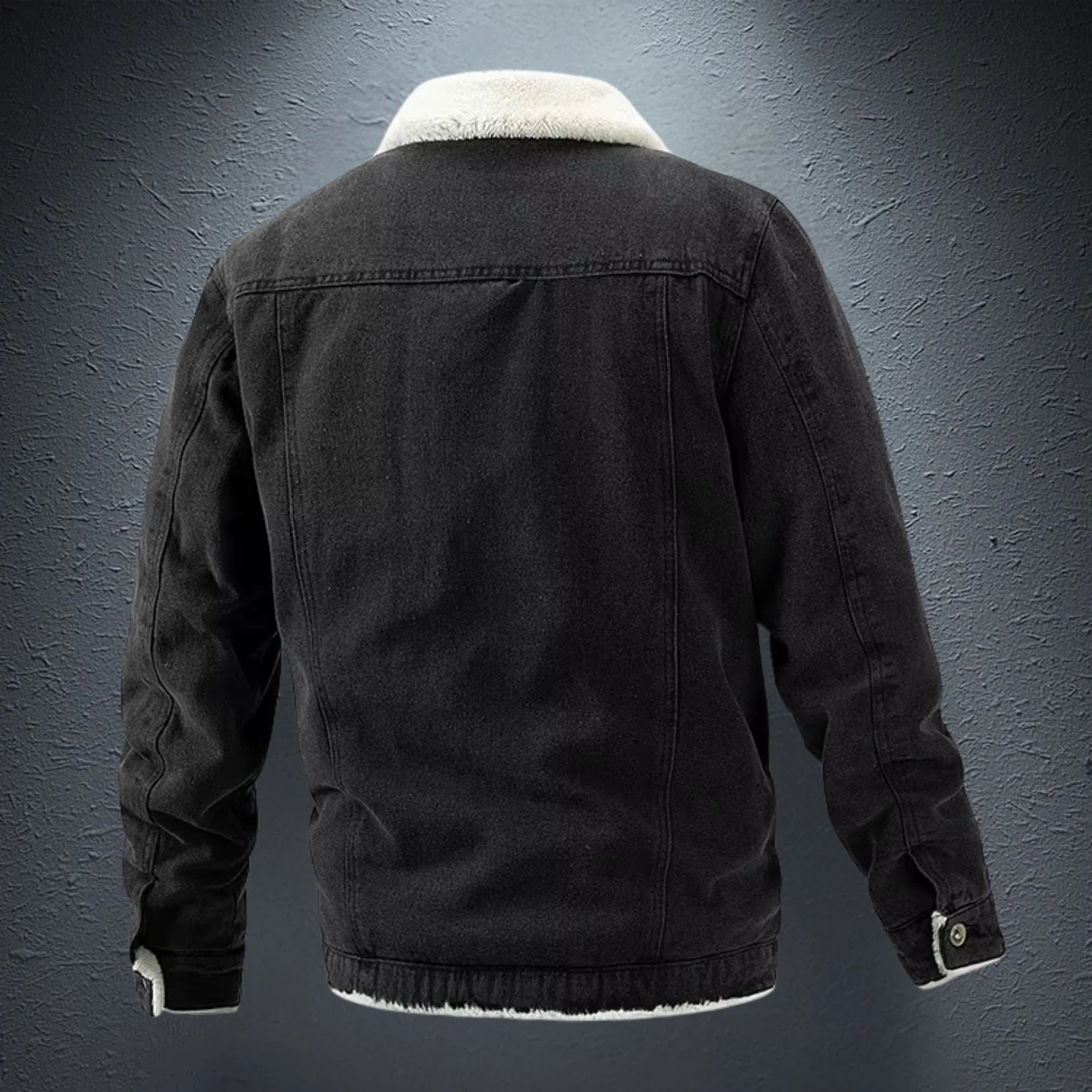 Heren Denim Jas met Fleece Stijlvoering voor Buitenactiviteiten - Image 4