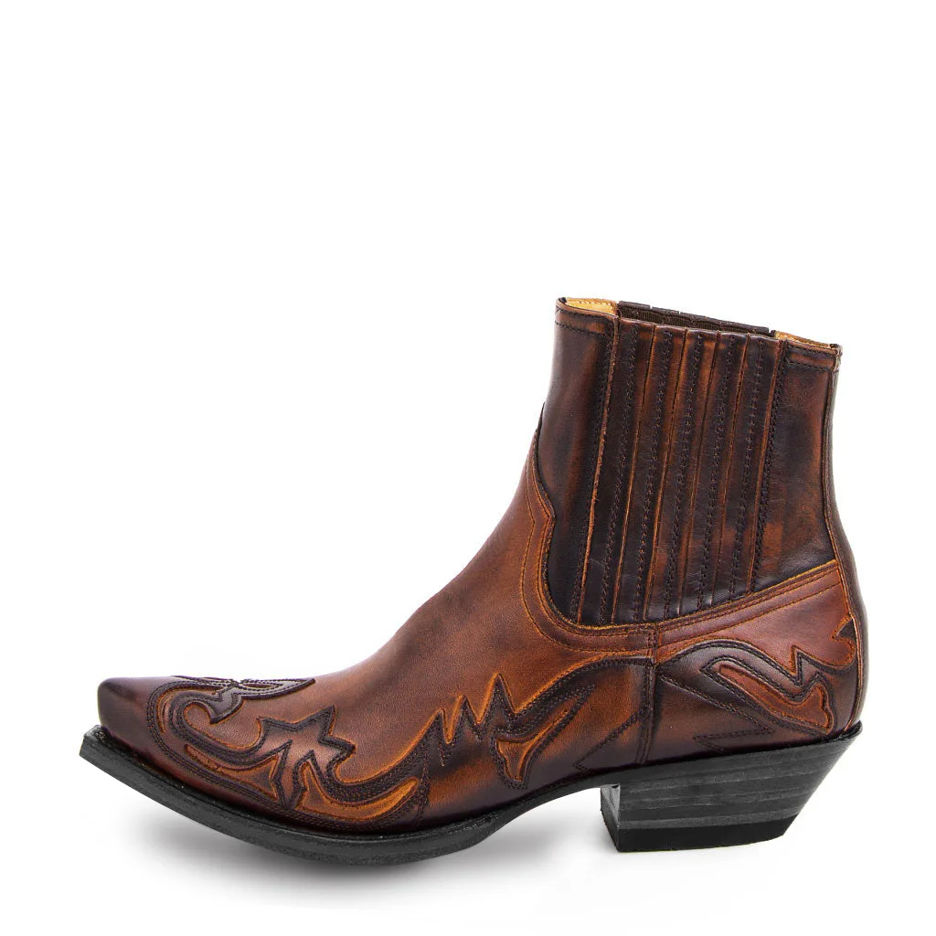 Heren Enkellaarsjes Cowboy Stijl Leer met Rits - Image 7