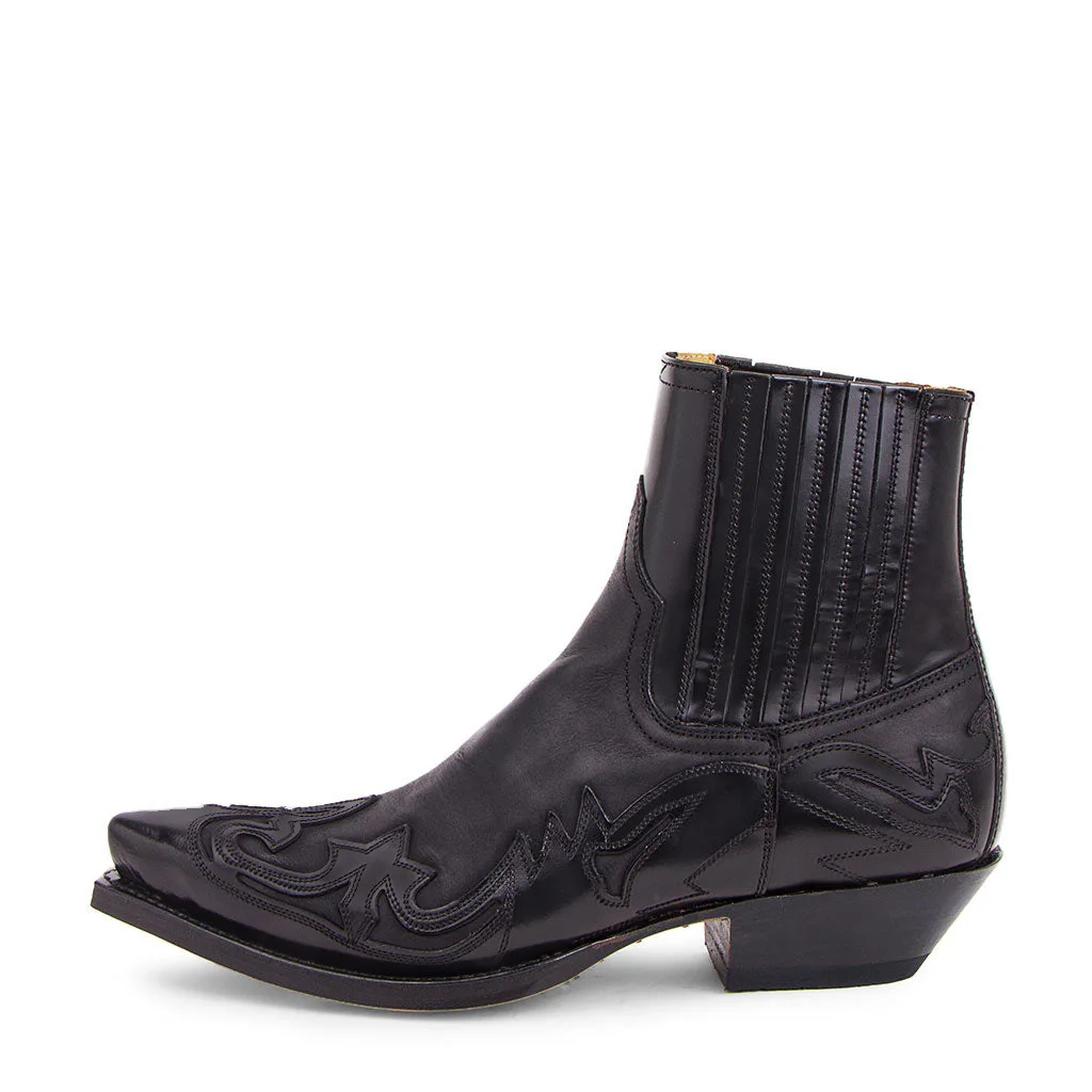 Heren Enkellaarsjes Cowboy Stijl Leer met Rits - Image 8