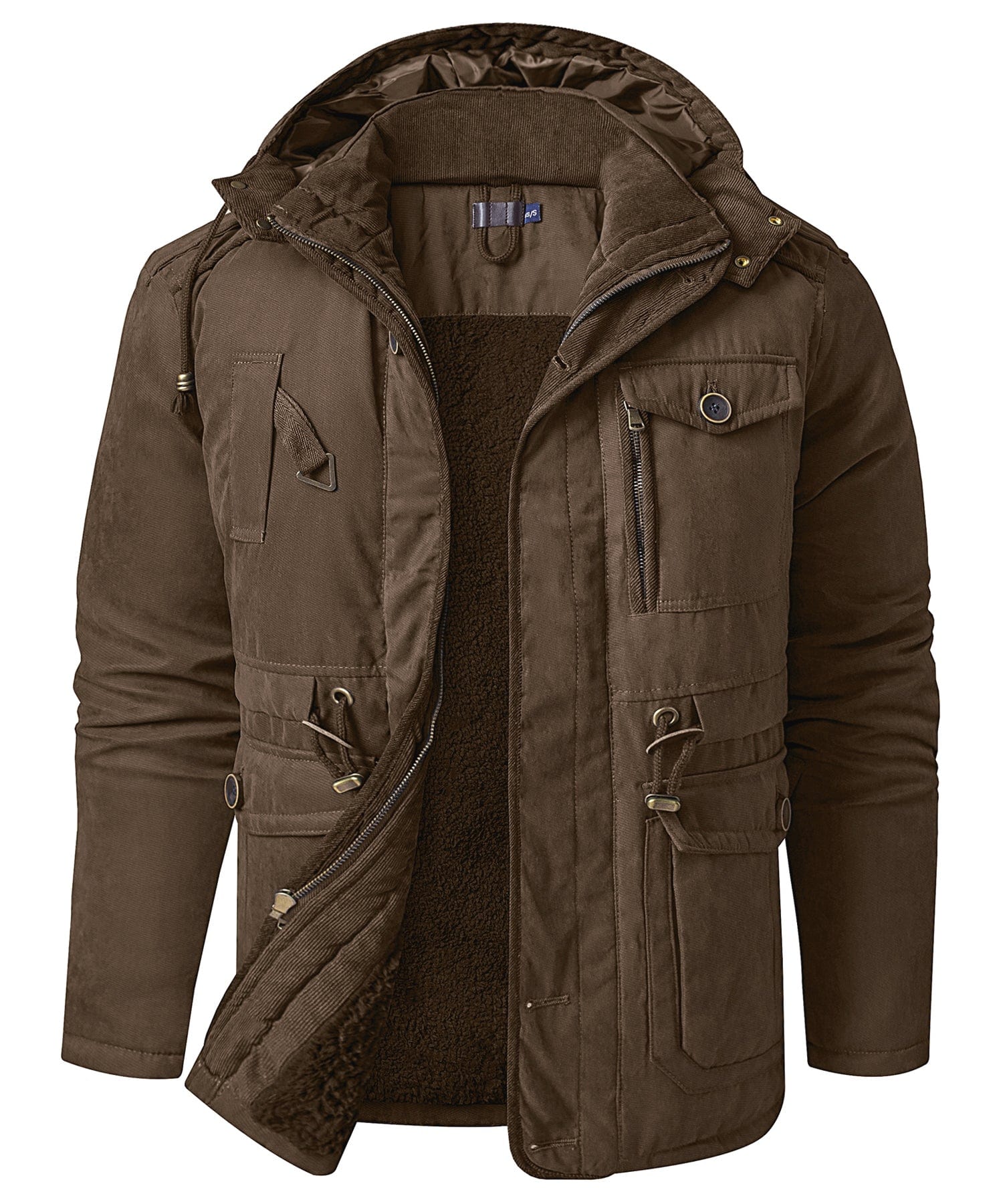 Heren Expedition Jacket Met Verstelbare Taille En Zachte Fleece - Image 11