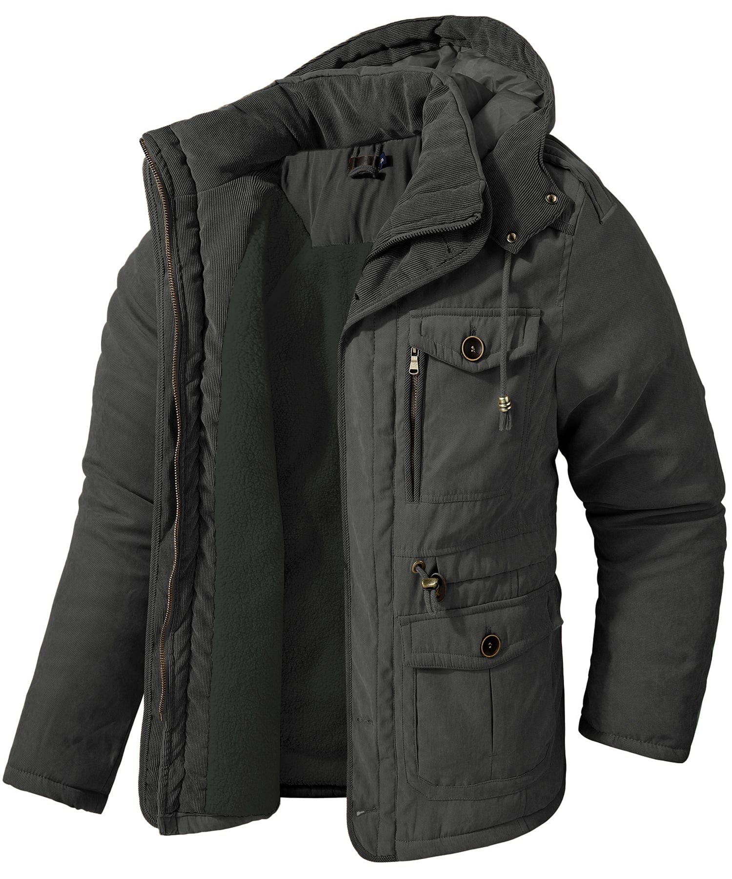 Heren Expedition Jacket Met Verstelbare Taille En Zachte Fleece - Image 5