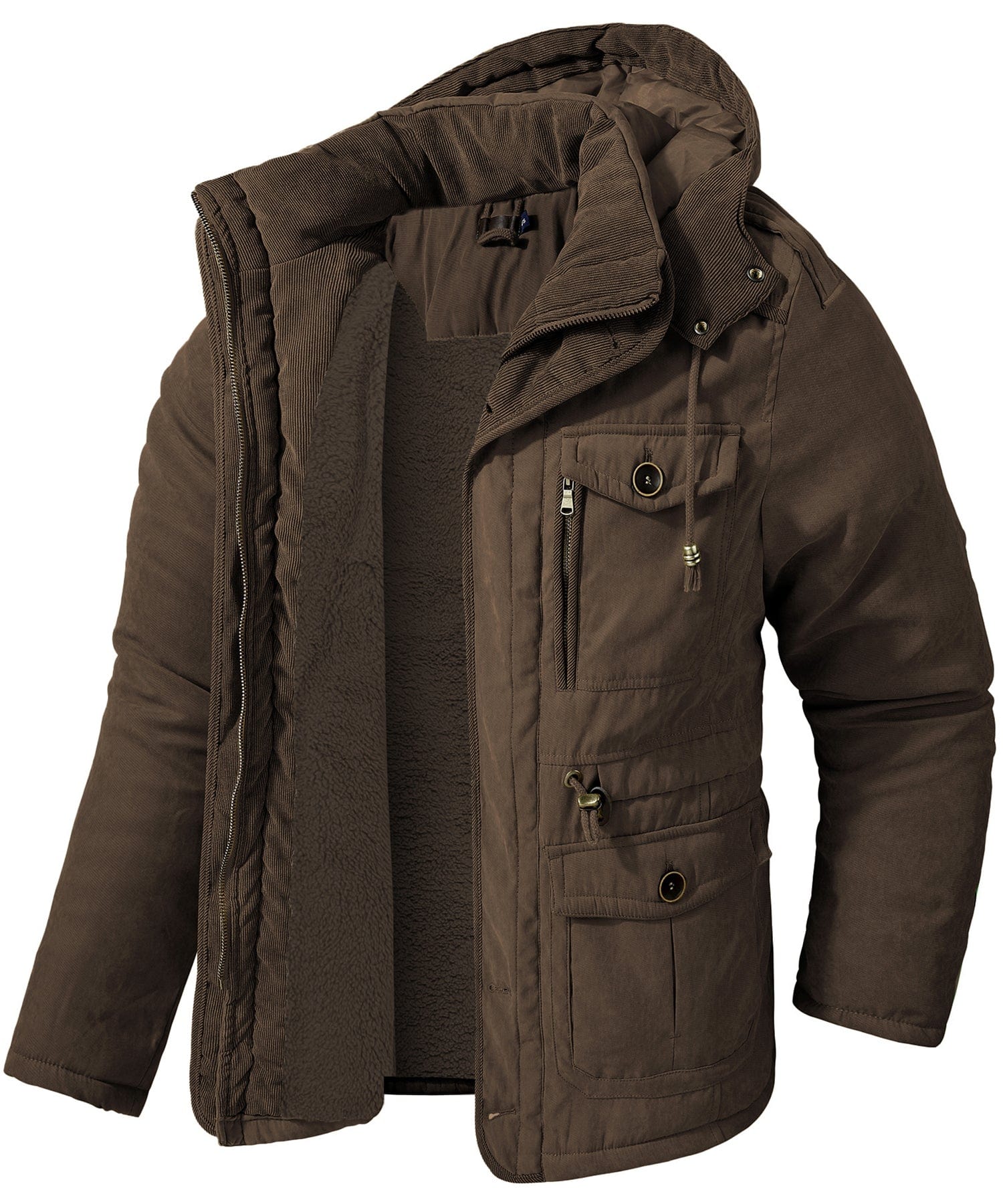Heren Expedition Jacket Met Verstelbare Taille En Zachte Fleece - Image 6