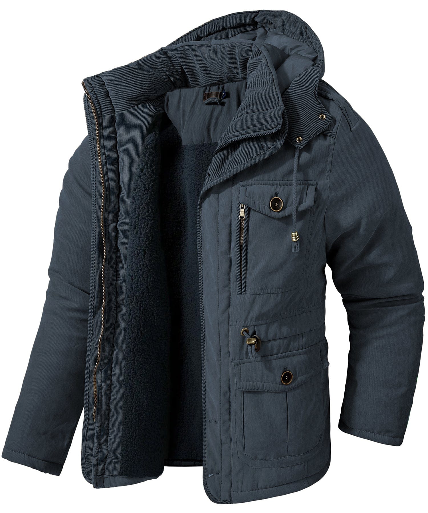 Heren Expedition Jacket Met Verstelbare Taille En Zachte Fleece - Image 7
