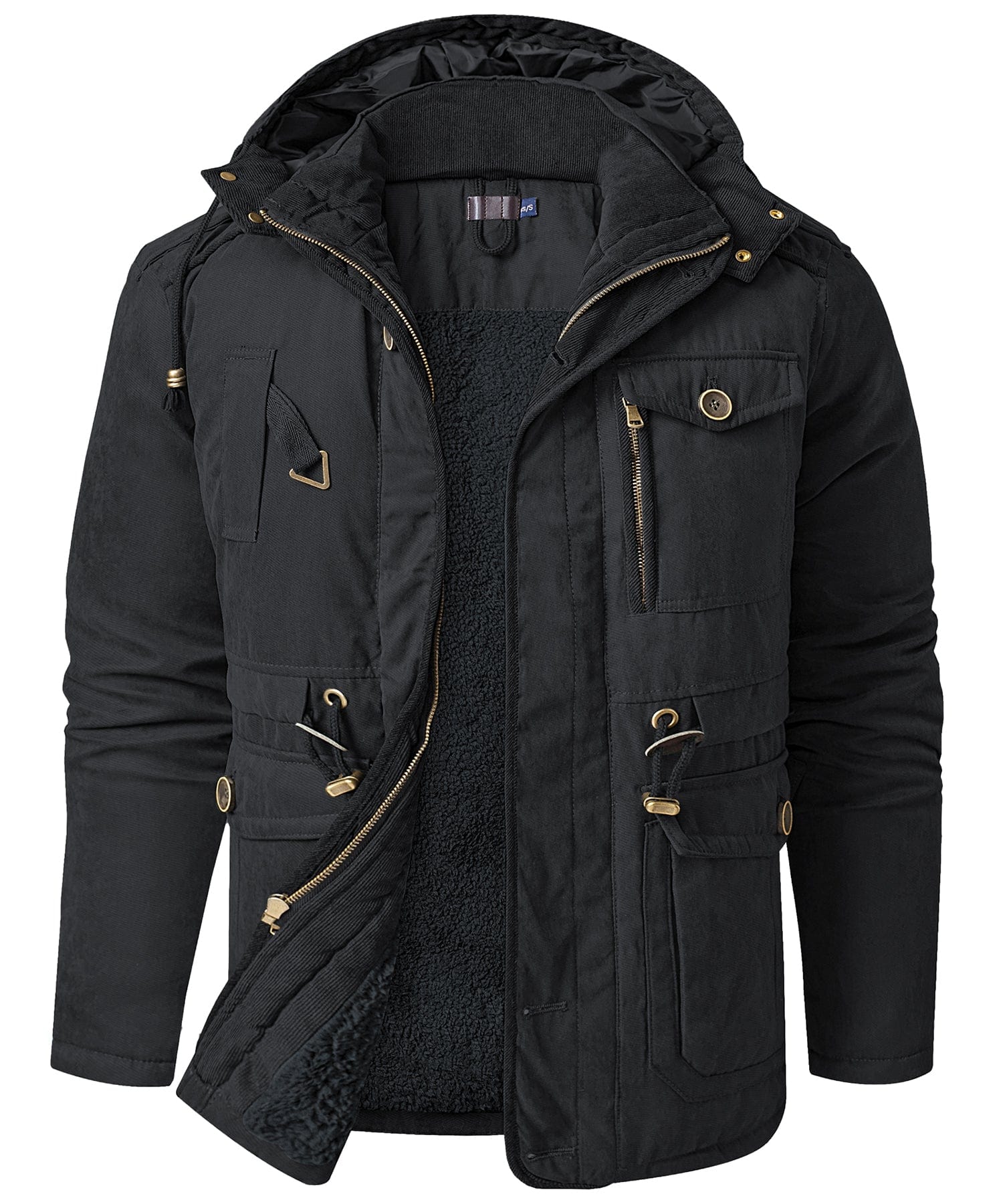Heren Expedition Jacket Met Verstelbare Taille En Zachte Fleece - Image 8