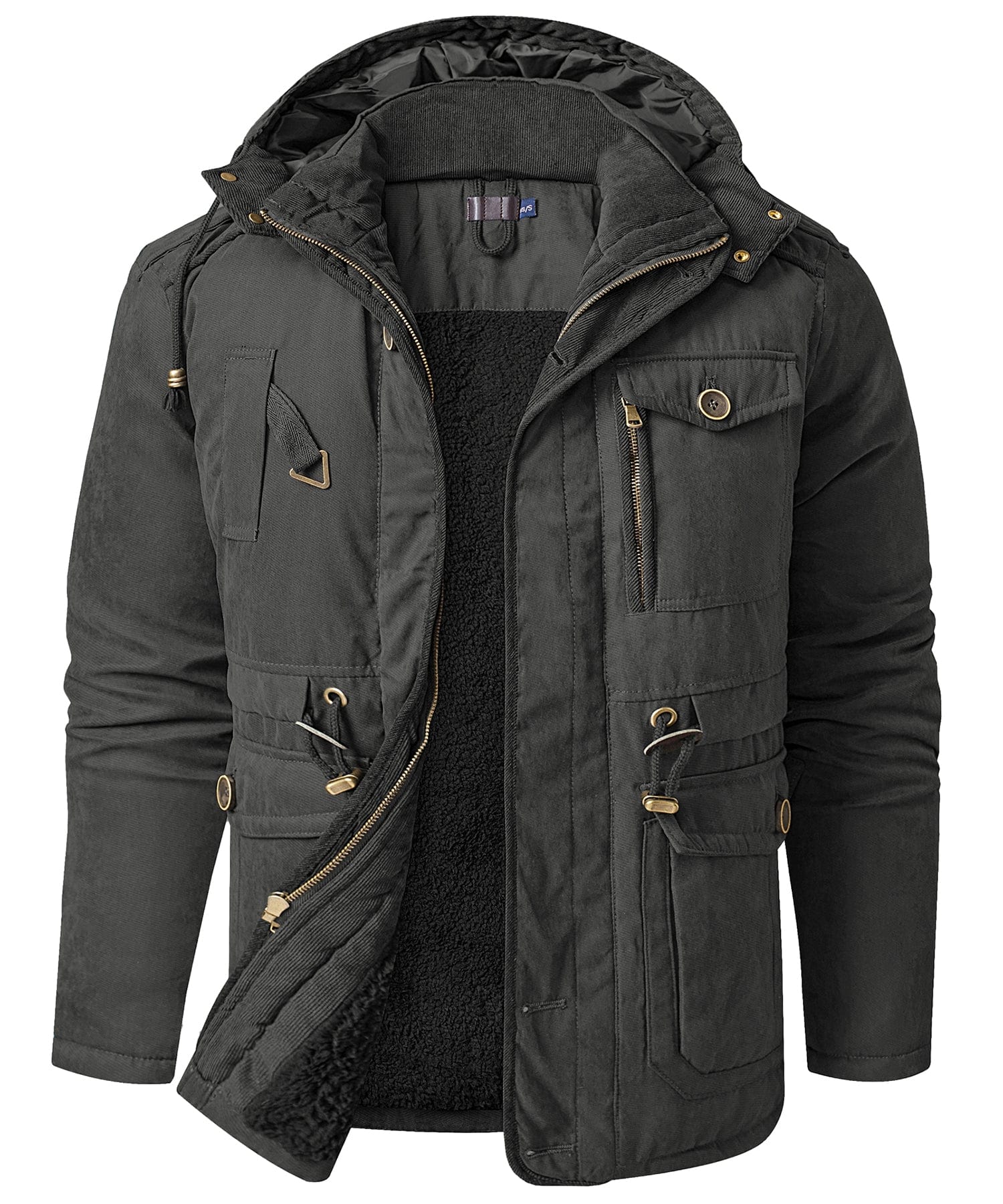 Heren Expedition Jacket Met Verstelbare Taille En Zachte Fleece - Image 9