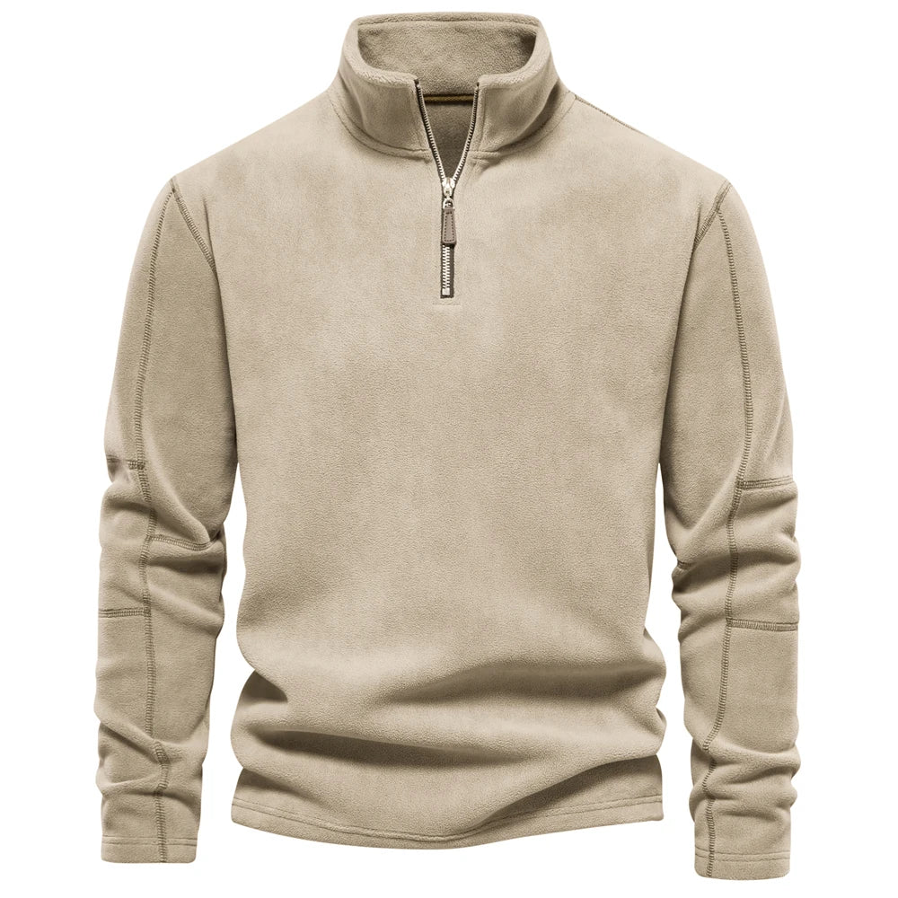 Heren Fleece Jacket Dikke Warme Pullover Met Rits - Image 8