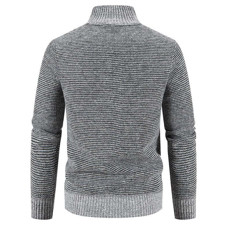 Heren Fleecejacka Kort Modern Design - Image 4