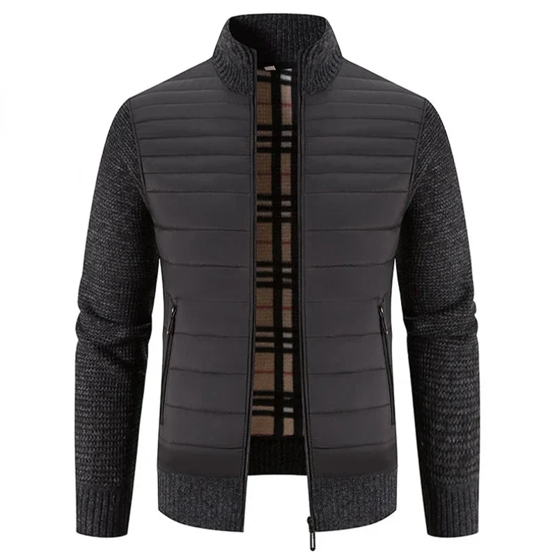 Heren Fleecejacka Kort Modern Design - Image 6