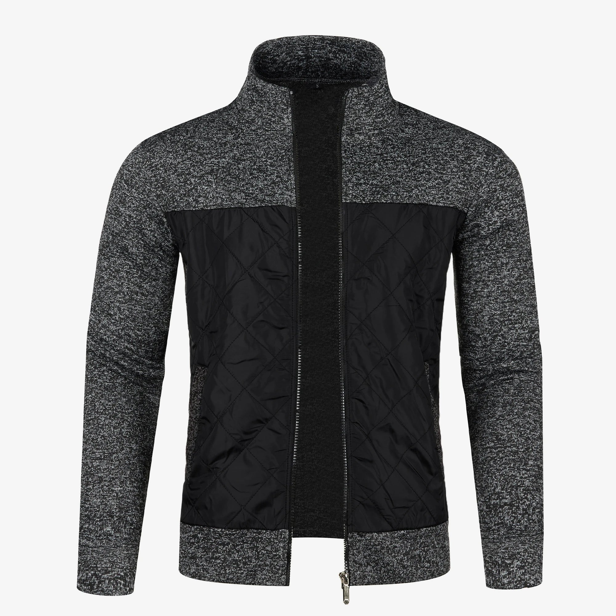 Heren Gebreide Casual Buitenjas met Opstaande Kraag - Image 2