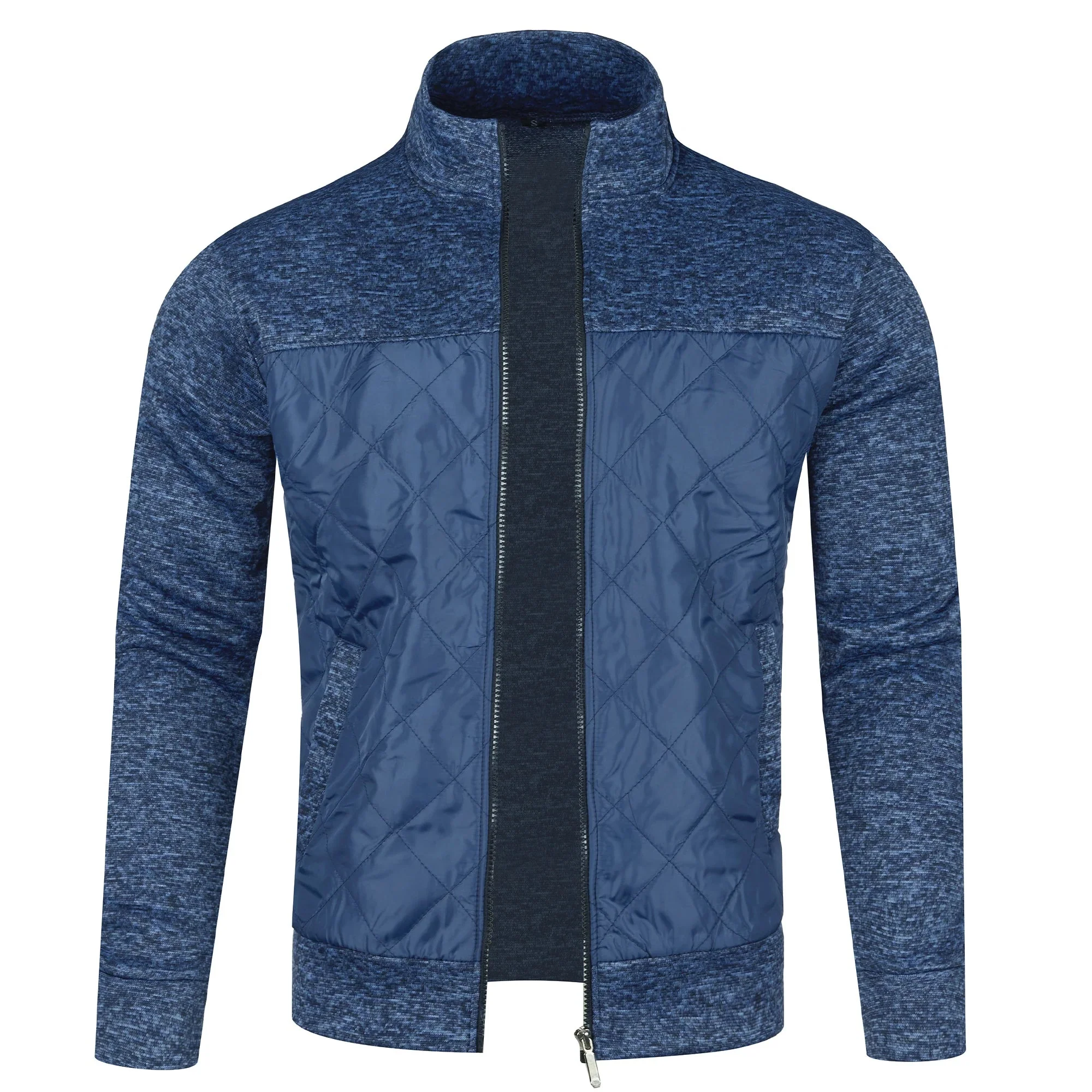 Heren Gebreide Casual Buitenjas met Opstaande Kraag - Image 8