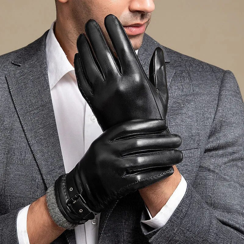 Heren Handschoenen van Schapenleer met Cashmere Voering - Image 4