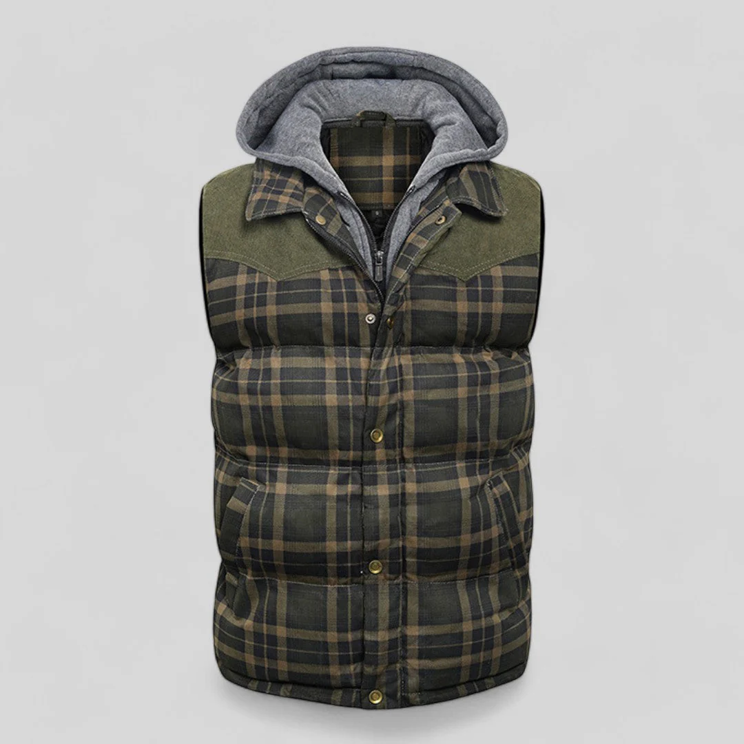 Heren Hooded Vest Voor Avonturen in Katoen en Polyester - Image 2