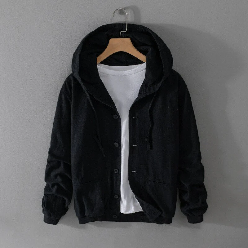 Heren Hoodie Casual Katoen en Linnen - Image 3