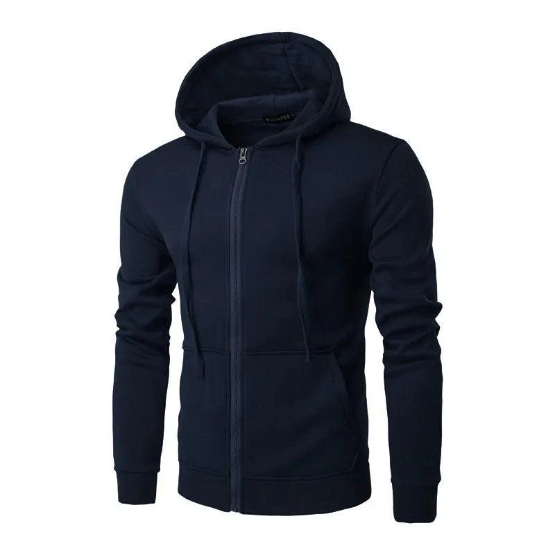 Heren Hoodie Met Capuchon en Rits Casual - Image 2