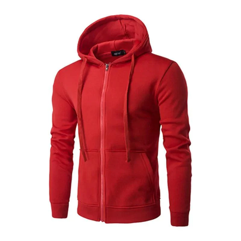 Heren Hoodie Met Capuchon en Rits Casual - Image 5
