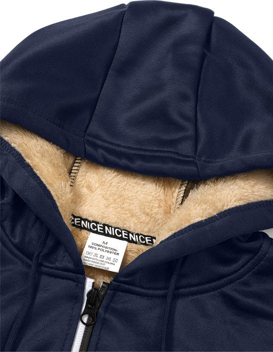 Heren Hoodie met Rits van Lamswol voor de Winter - Image 5