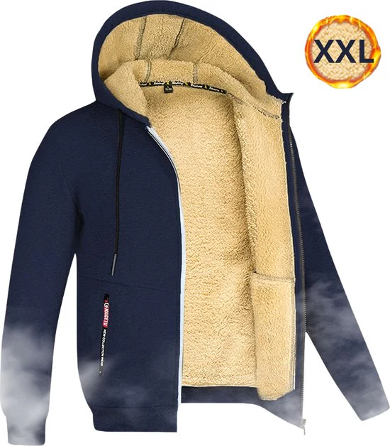 Heren Hoodie met Rits van Lamswol voor de Winter - Image 8