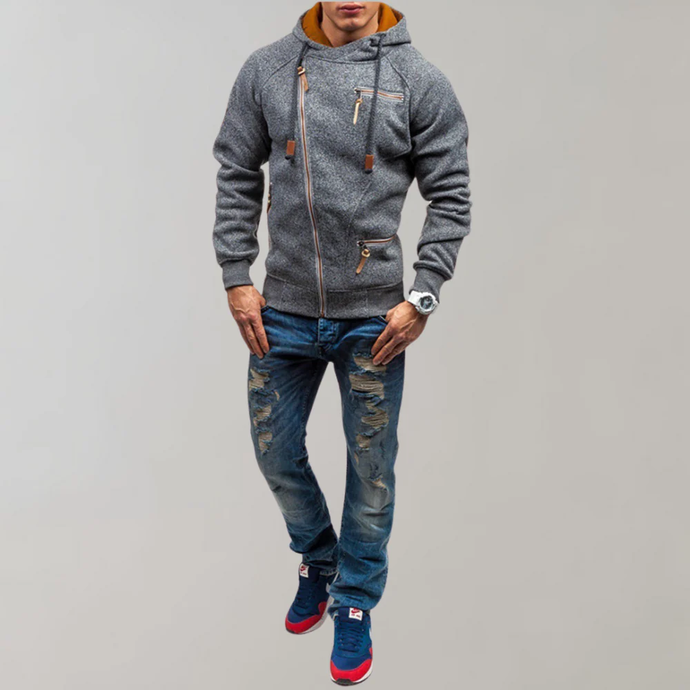 Heren Hoodie met Ritssluiting en Capuchon - Image 8