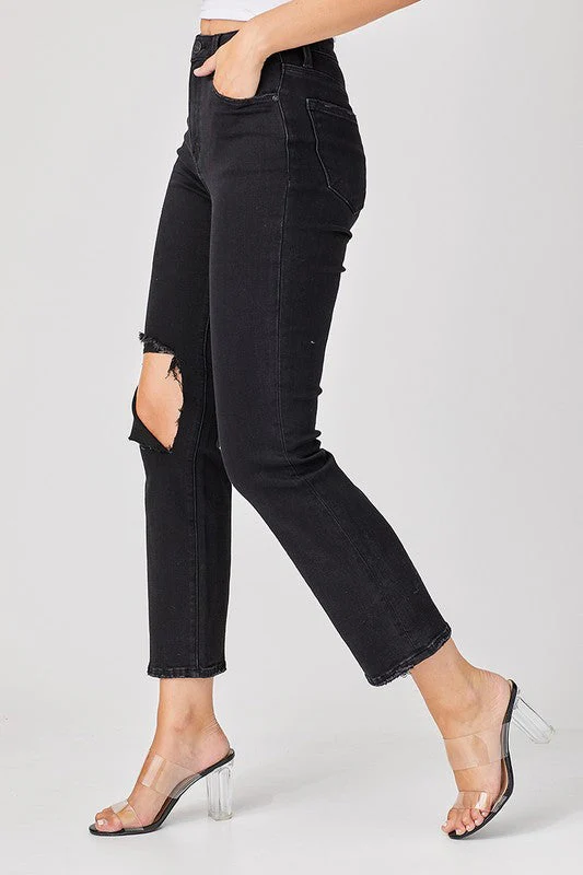 Dames Jeans Distressed Denim Comfortabele Pasvorm - Image 3