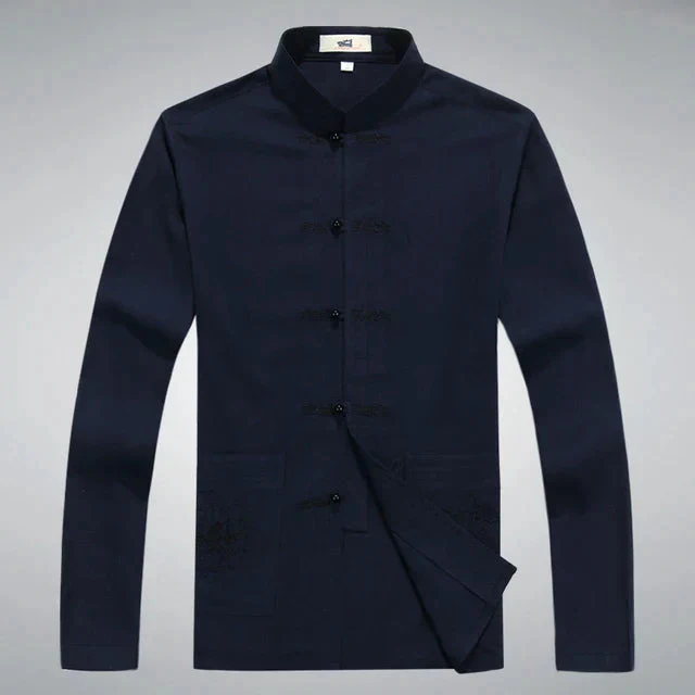 Heren Kleding Set Japanse Stijl met Lange Mouwen en Broek - Image 9