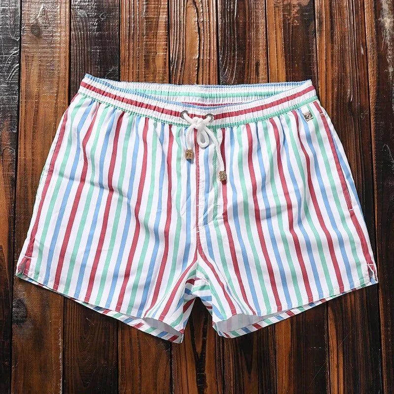 Heren Korte Broek Gestreept Casual Stijl met Elastische Tailleband - Image 11