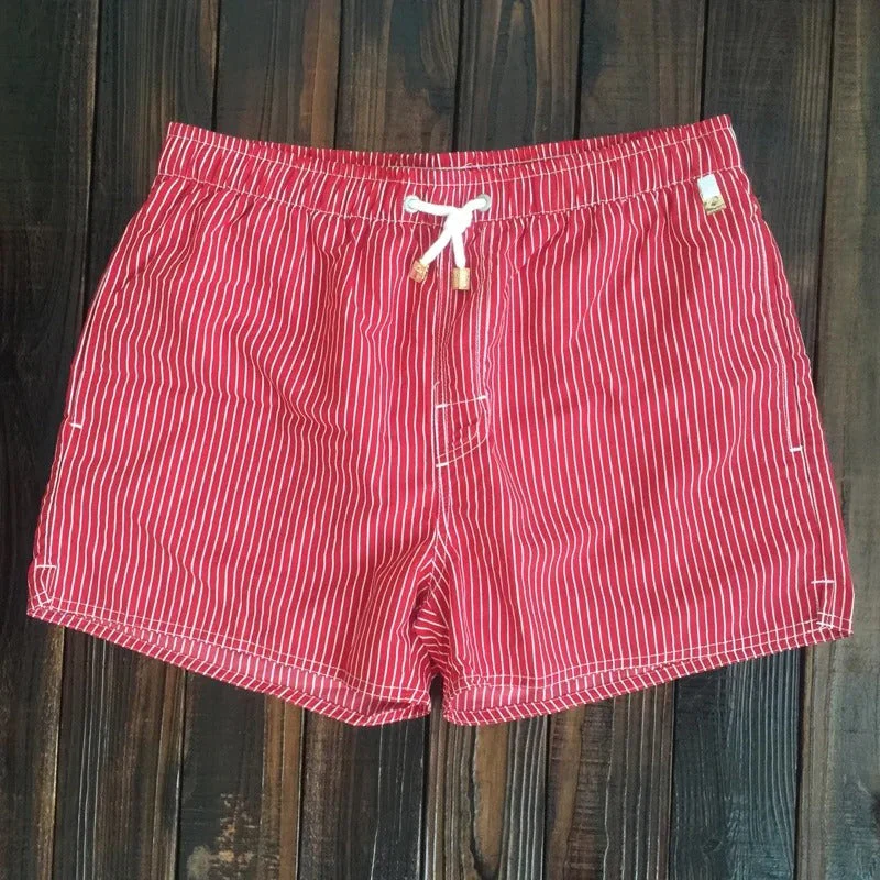 Heren Korte Broek Gestreept Casual Stijl met Elastische Tailleband - Image 6