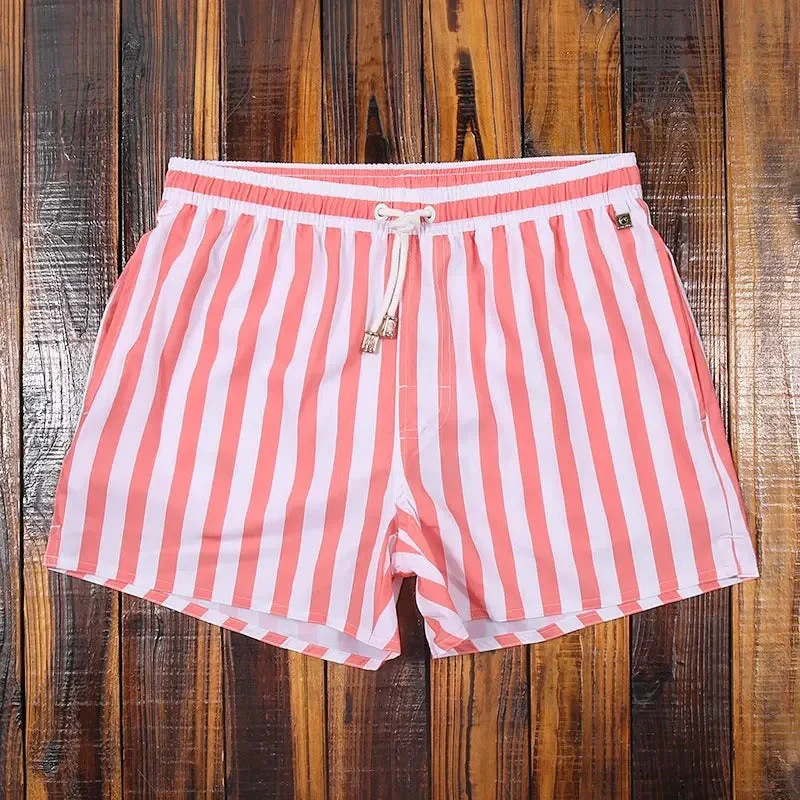 Heren Korte Broek Gestreept Casual Stijl met Elastische Tailleband - Image 7