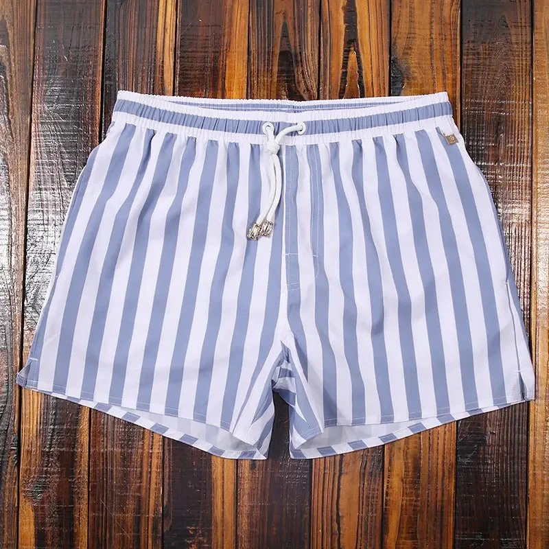 Heren Korte Broek Gestreept Casual Stijl met Elastische Tailleband - Image 8