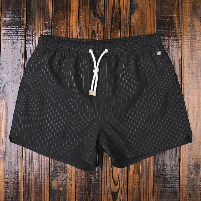 Heren Korte Broek Gestreept Casual Stijl met Elastische Tailleband - Image 9