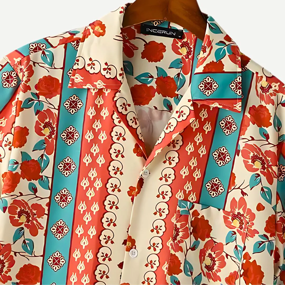Heren Kraagshirt met Bloemenprint voor de Zomer - Image 3
