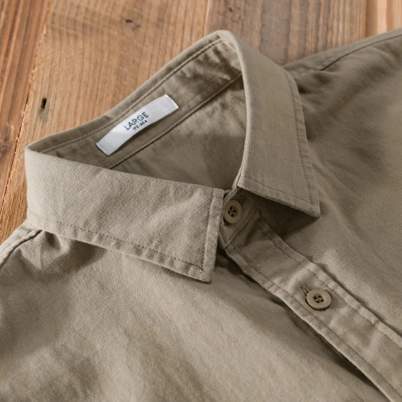 Heren Lange Mouw Shirt Casual Katoen en Linnen - Image 5