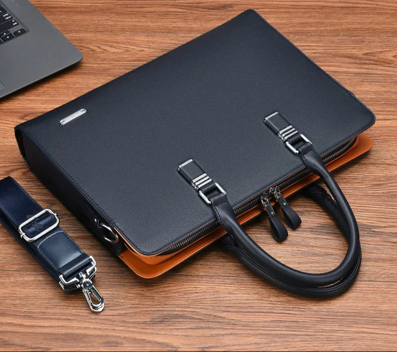 Heren Laptoptas Stijlvol met Ruim Interieur en Verstelbare Schouderband - Image 3