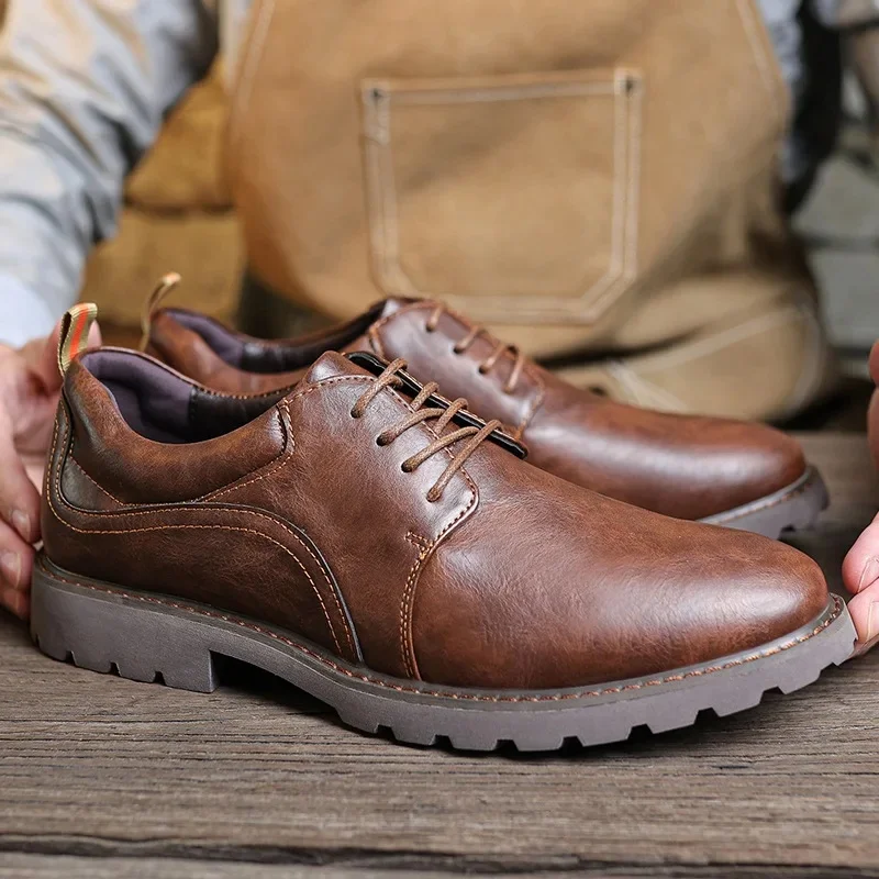 Heren Leren Schoenen Casual Britse Stijl - Image 10