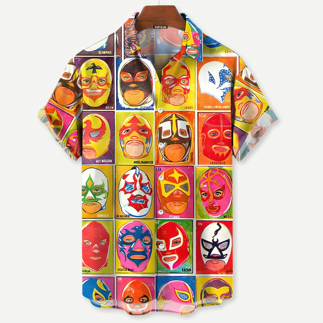 Heren Luchador Shirt Bundle Relaxed Stijl - Image 2