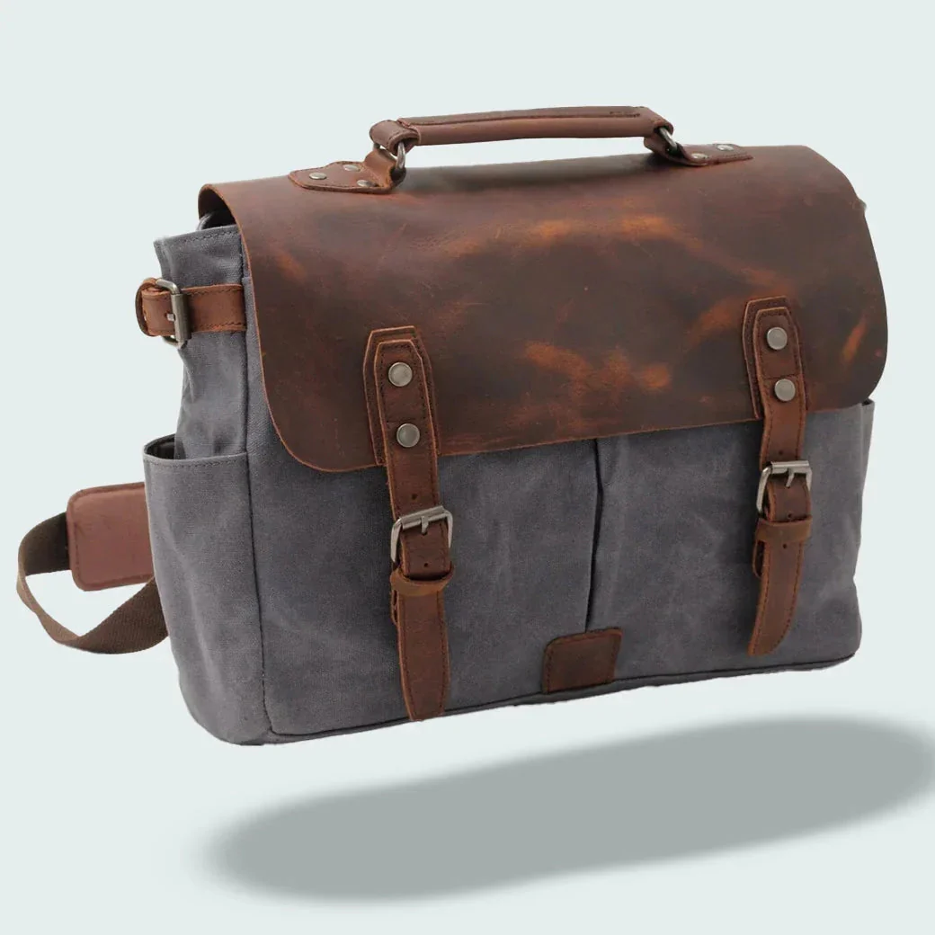 Heren Messenger Bag Retro Stijl - Image 7