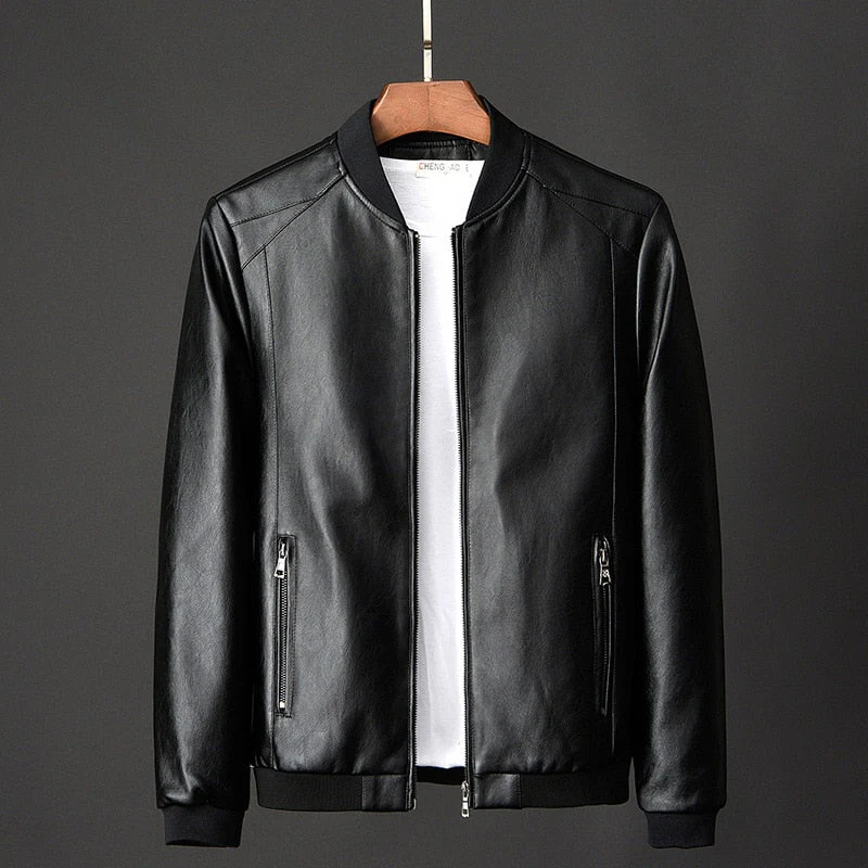 Heren Motorjack Leather Urban Stijl - Image 3