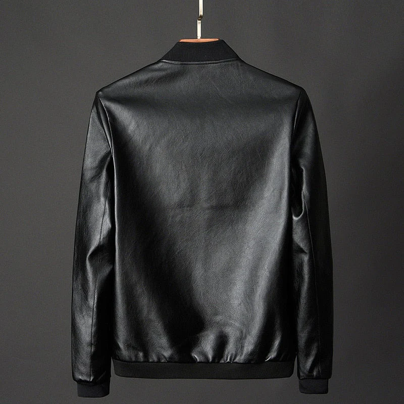 Heren Motorjack Leather Urban Stijl - Image 4