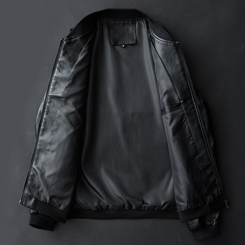 Heren Motorjack Leather Urban Stijl - Image 5