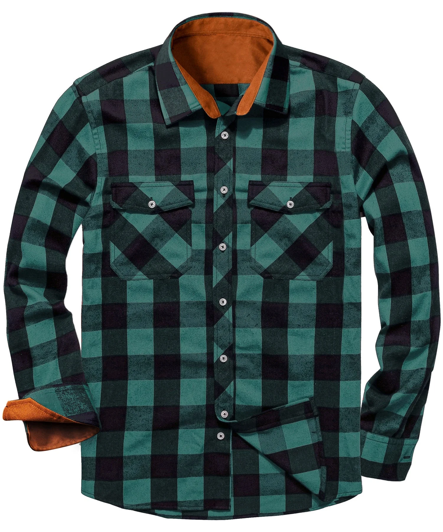 Heren Overhemd Klassiek Ruitpatroon Polyester en Rayon - Image 3