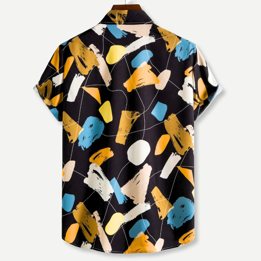 Heren Overhemd Met Schilderachtige Print Casual Katoen - Image 4