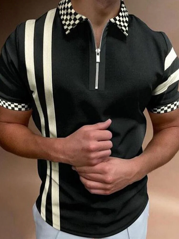 Heren Polo Shirt Met Omgeslagen Kraag - Image 6